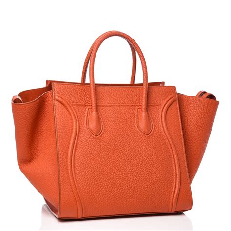 burnt orange celine bag|CELINE Bullhide Calfskin Small Ring Handbag Burnt Orange .